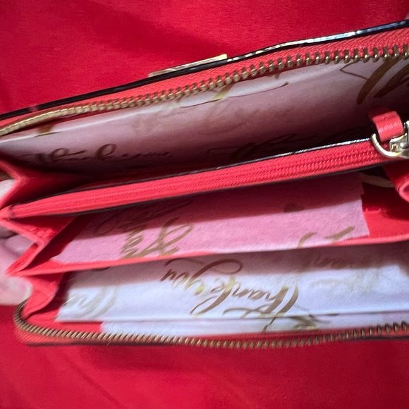 Kate Spade Abbey Street Karla Red Leather Tote with Gold Accents - Picture 5 of 6